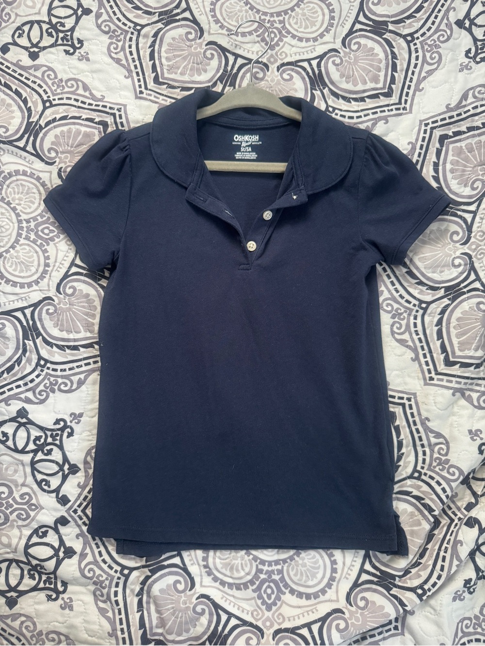 OshKosh B'gosh Navy Short Sleeve Polo Top